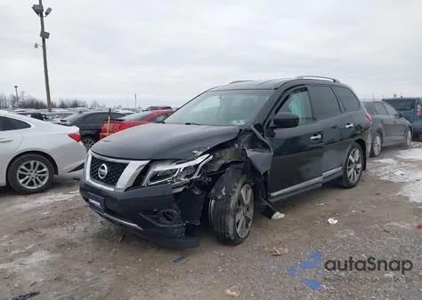 2014 Nissan Pathfinder Platinum from USA, damaged, VIN 5N1AR2MM4EC716162